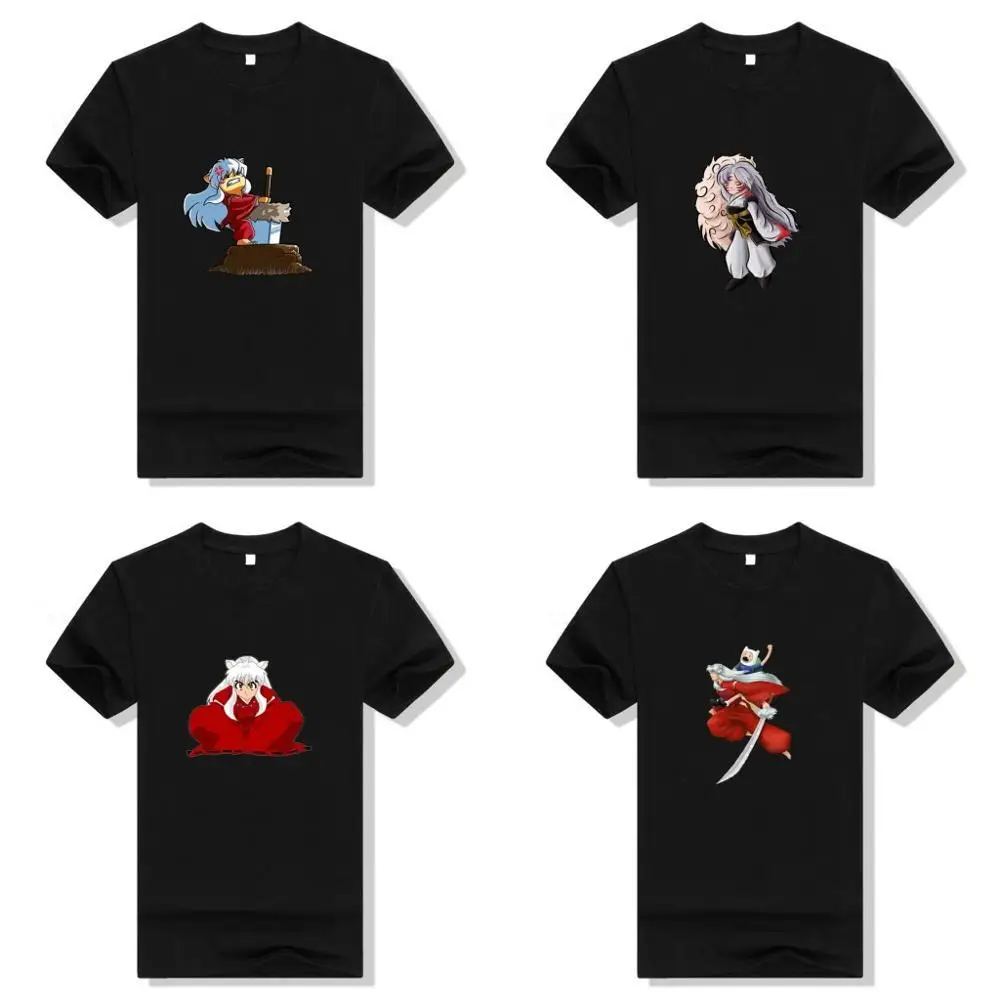 Inuyasha T Shirt Cosplay women printed cotton T-shirt Short Sleeve Summer Casual Tee Tops Woman T-shirts