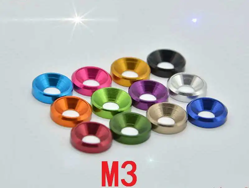 Diverse Kleuren Aluminium Verzonken Wasmachines, Platte Ringen M3