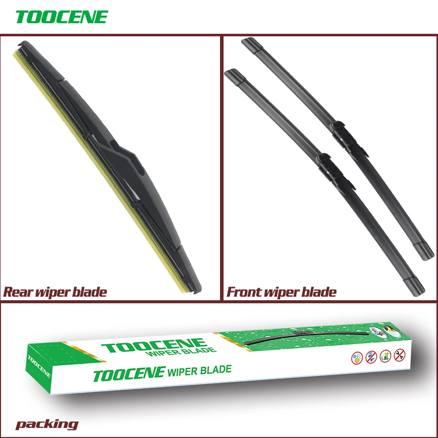 Front And Rear Wiper Blades For Saab 9-3X 2010-2012 Rubber Windscreen Windshield Wipers Car Accessories 24+15+12