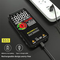 MAXRIENY Digital Multimeter A10 S11 9999 Smart DC AC Voltage Capacitor Ohm Diode NCV Hz Tester DMM with rechargeable battery