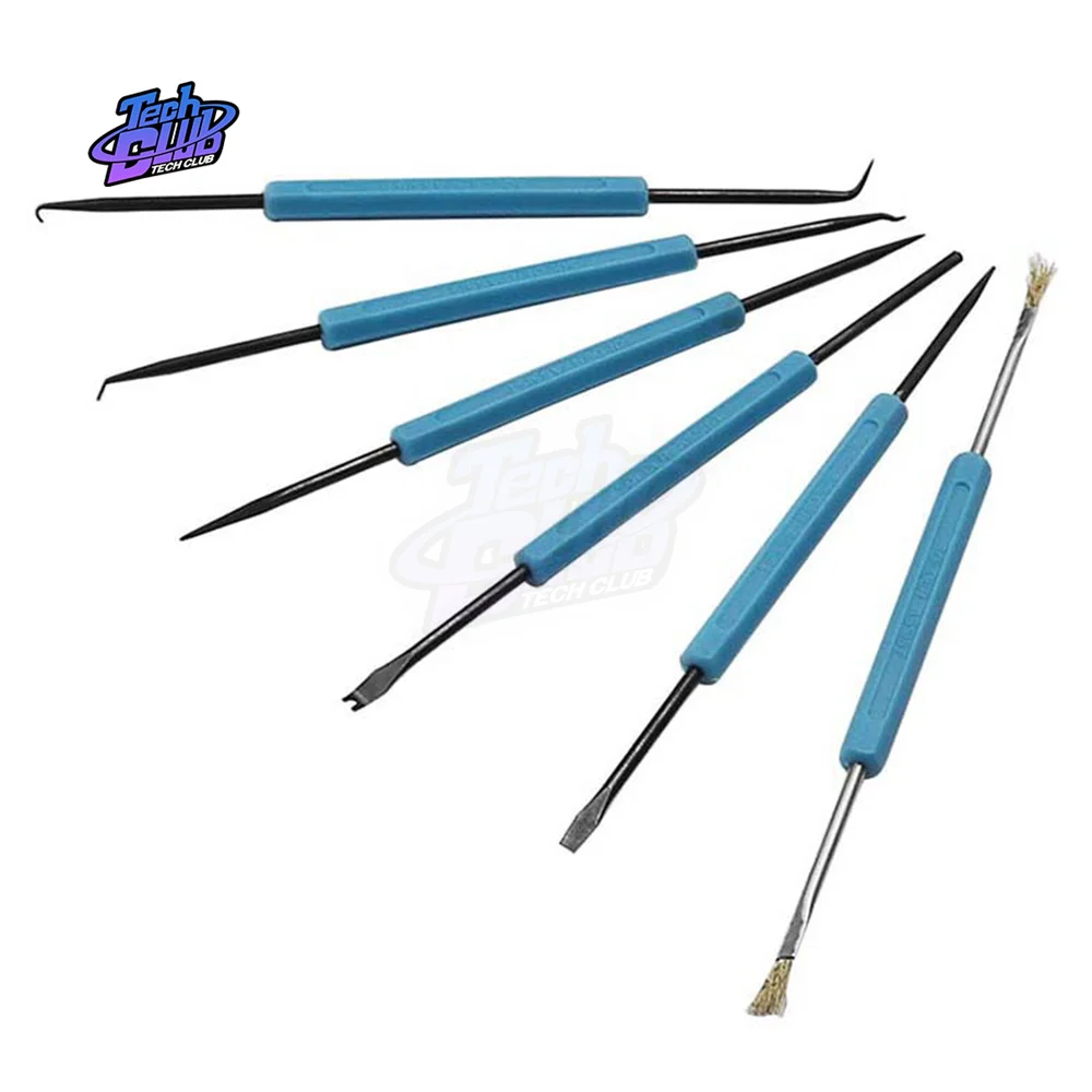 6pcs Circuit Board Soldering Welding Auxiliary Tools Assist Set Soldering Aid PCB Cleaning Kit Repair Tool Desoldering Aid Tool