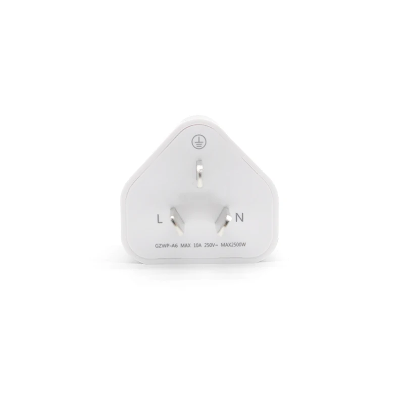 1 шт., переходник для Великобритании в Австралию, 10 А, 220 В, белый цвет