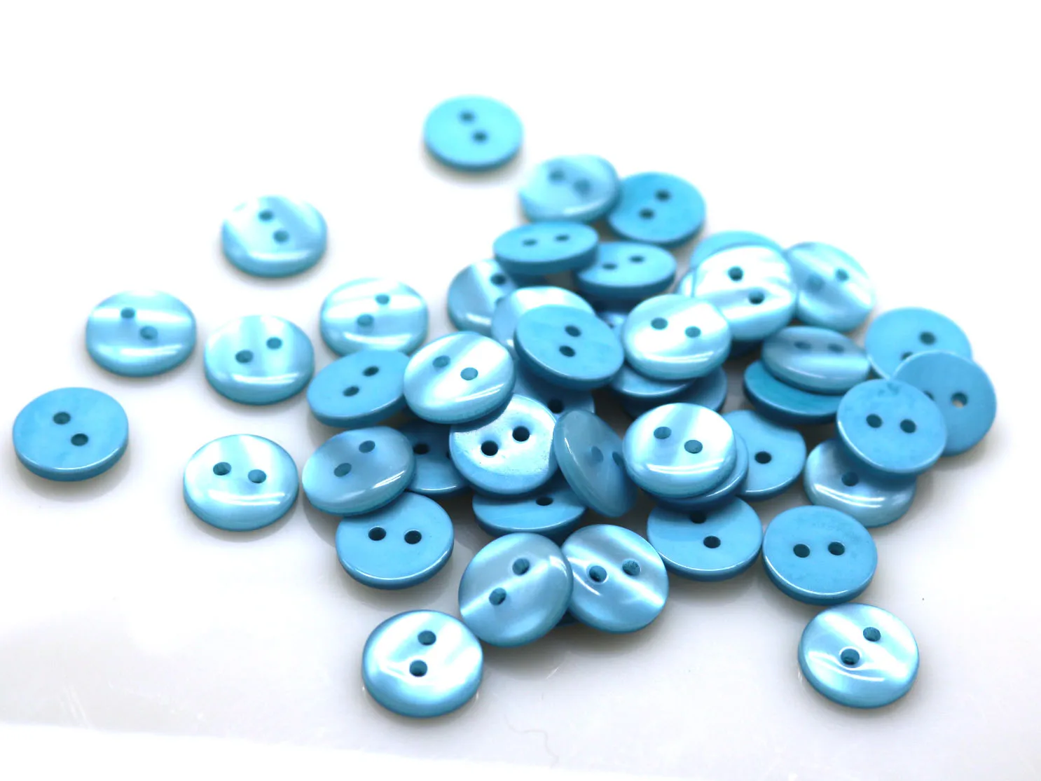 100pcs 9mm/10mm/11.5mm/12.5mm/15mm polyester button pearl buckle Sewing button Accessories resin shirt button for DIY