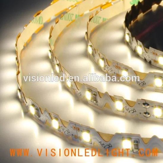 LED S shape strips light, Foldable, 5m a roll/ a lot, 60pcs 2835 smd led per meter, DC 12/24V