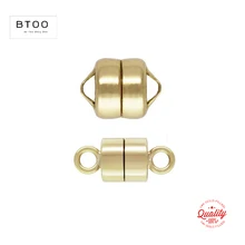 14K Gold Filled 4.5MM/5.5MM Magnetic Clasps Gold Jewelry Accessories Clasps for Necklace Making Handmade Jewelry Findings