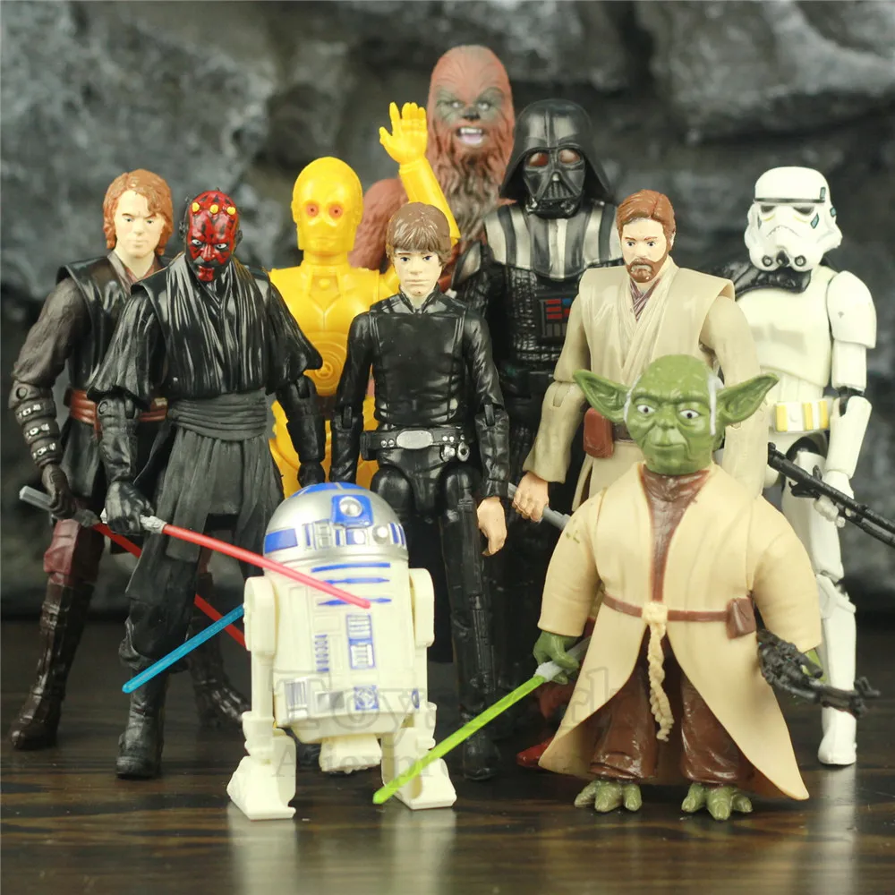 Star Wars Luke Anakin Obi Wan Darth Maul Master Skywalker C-3PO R2-D2 Vader Trooper 6