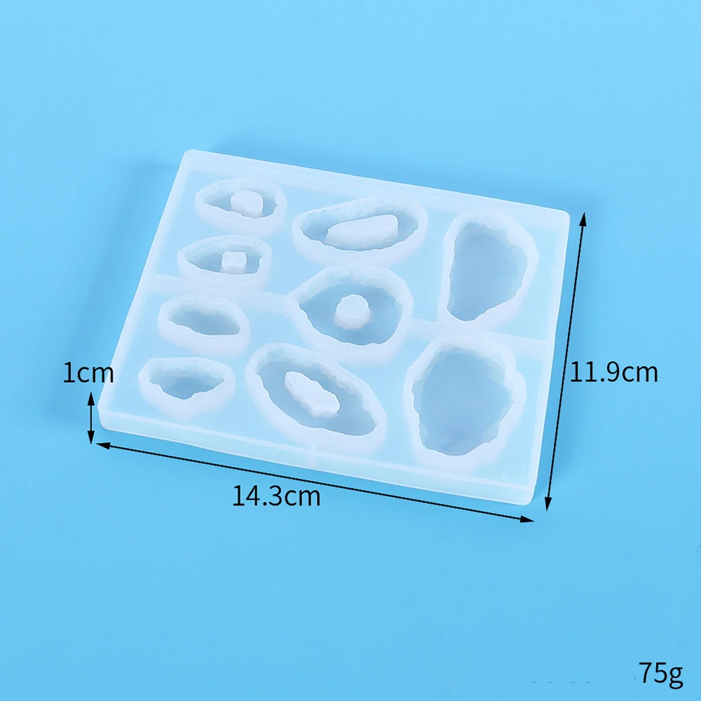 Irregular Stone Silicone Casting Resin Molds For DIY Resin Pendant Earring Jewelry Findings Tools Uv Epoxy Moulds Handmade Craft