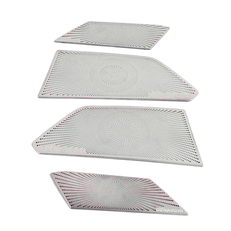 For VW Volkswagen Touareg CR7 2017 2018 2019 Car Door Loudspeaker Sound Chrome Pad Speaker Cover Trim Frame Sticker Interior