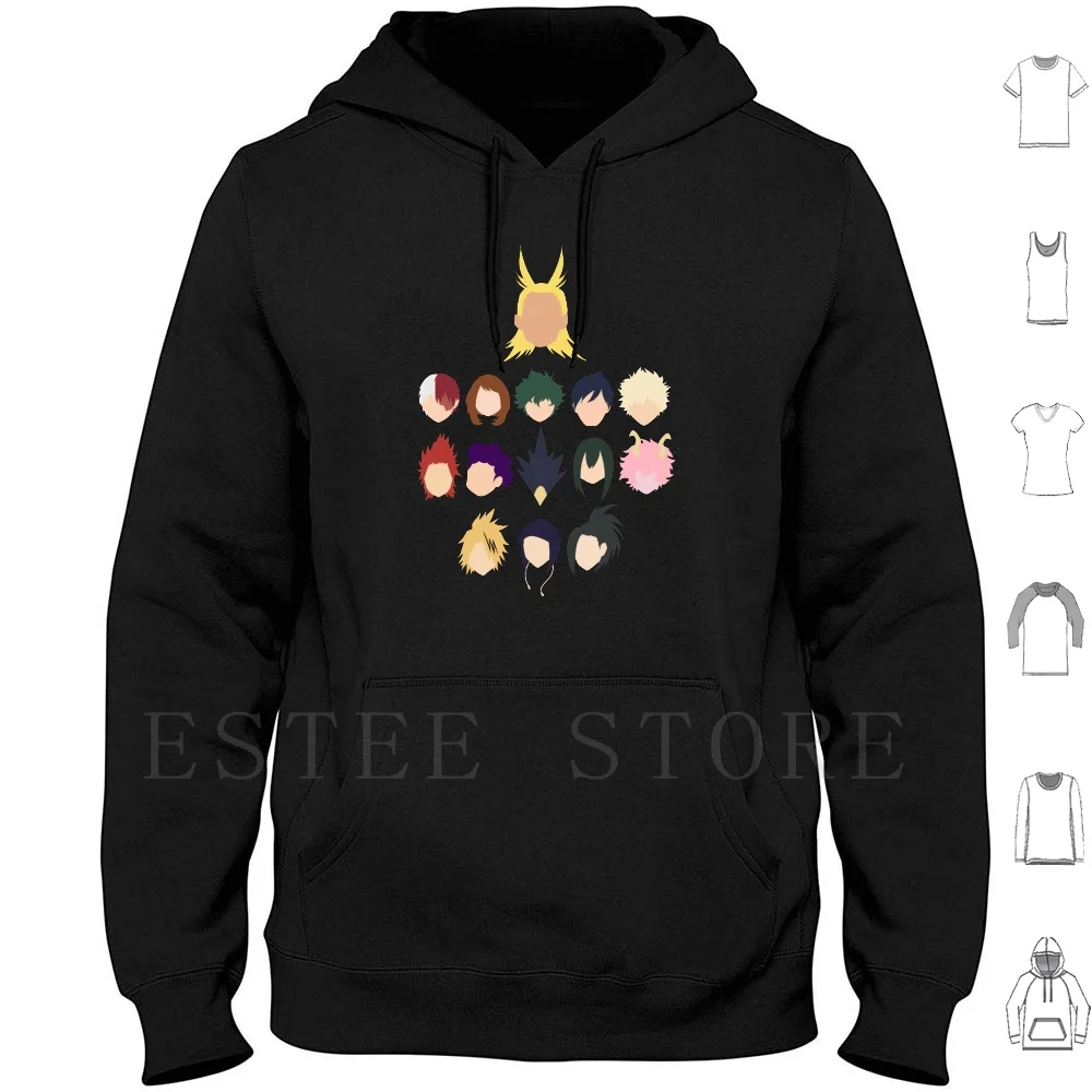 Hoodies Bnha Boku No Hero Academia Bakugou Katsuki Midoriya All Might Uraraka Uravity One For All Fanart Anime