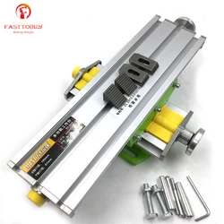 330*95mm Miniature Cross Working Bench Precision Work Table Drill Adjustable Milling Drilling Machine DIY Stroke 190mm/ 65mm