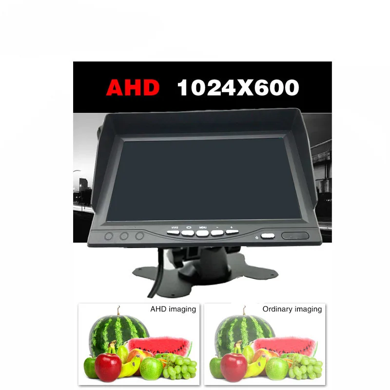 Mini 1024*600 7 Inch Cctv Beveiliging Ahd/Tvi/Cvi/Cvbs 4 In 1 2-Split Screen Ips Monitor Dvr Surveillance Video Recorder