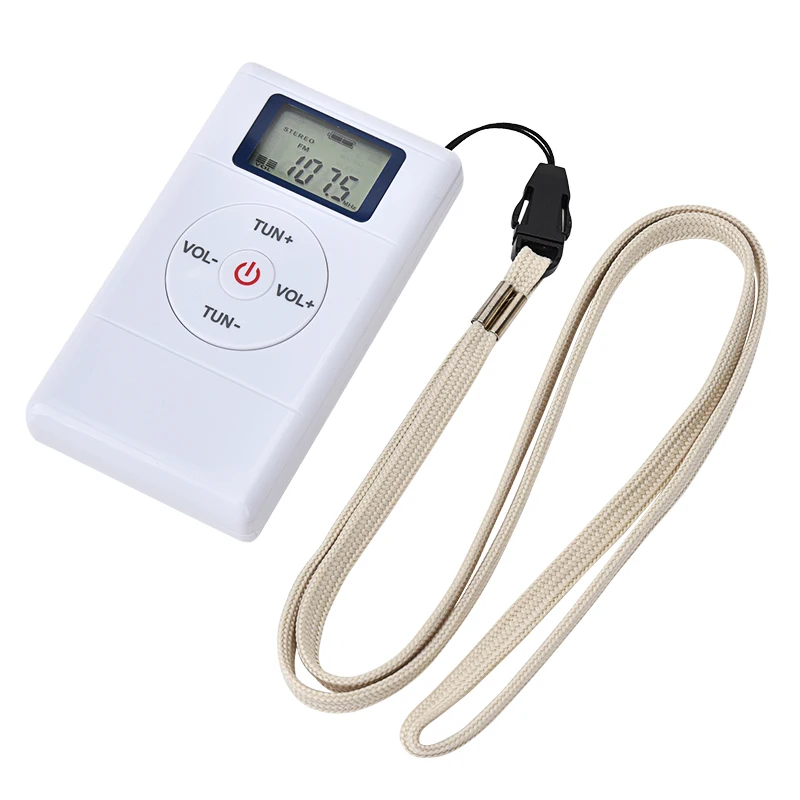 Мини FM-радио портативный 60-108 МГц DSP радиоприемник с стерео наушниками гарнитура перезаряжаемый аккумулятор приемник