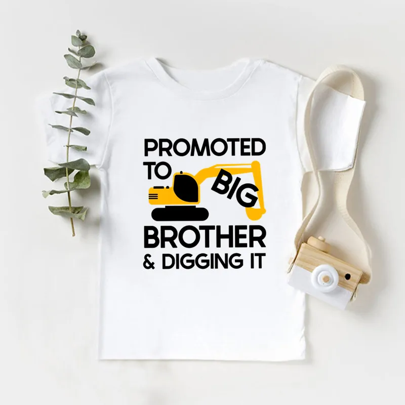 

I'm Being Promoted To Big Brother 2021/ 2022 Print Boys T shirt Announcement Funny Kids Clothes Baby Children T-shirts,HKP5433