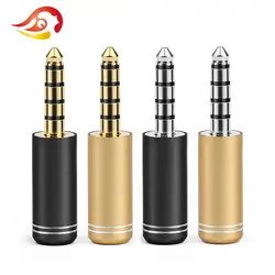 QYFANG 4.4mm Audio Jack 5 Poles Earphone Plug Metal Adapter For NW-WM1Z/A HiFi Headphone Rhodium Plated Copper Wire Connector