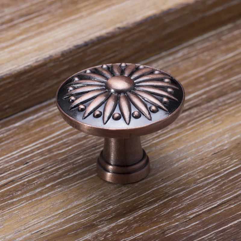 4 個ヴィンテージアンティーク真鍮銅色木製家具ドアハンドル引 - Furniture Hardware Antique のレビューと価格