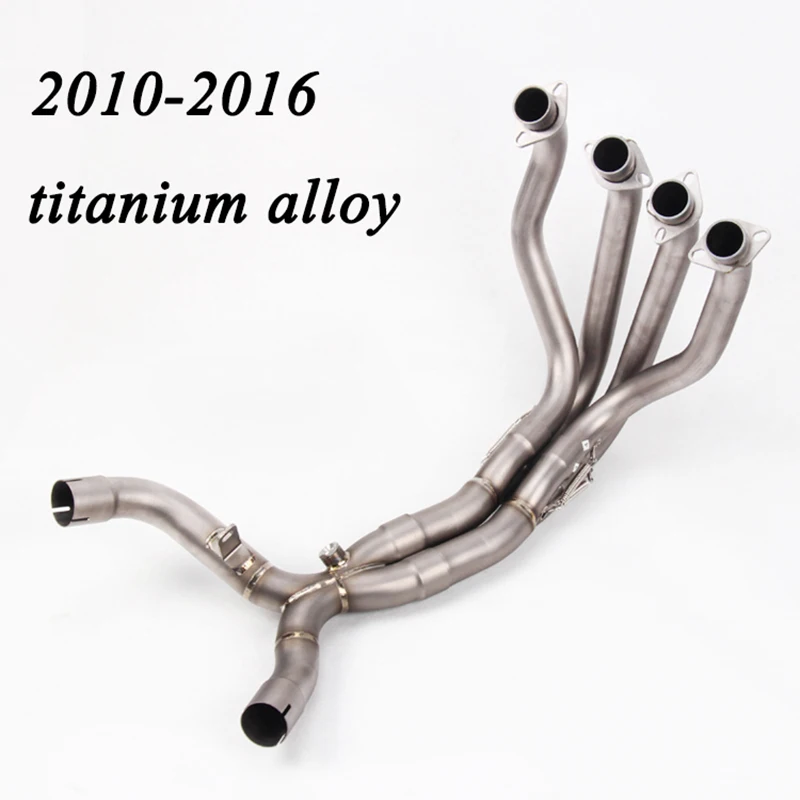 Motorcycle Exhaust Muffler Pipe Modified Titanium Alloy Stainless Steel Front Pipe Tube Full System For Kawasaki Z1000 2010-2017