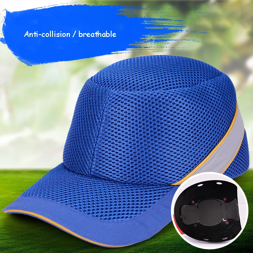 Work Safety Protective Helmet Bump Cap Hard Inner Shell Baseball Hat Style for Work Factory Shop Carrying Head Protection