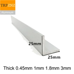 25x25mm,thick 1/1.8/3mm,6063 Right  Angle aluminum,L-shaped aluminum alloy,Aluminum edging triangle profile,Decoration Materials