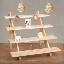 Boho jóias de madeira natural organizador brincos anel diy jóias exibir suporte de armazenamento caixa base de madeira loja decoração presentes