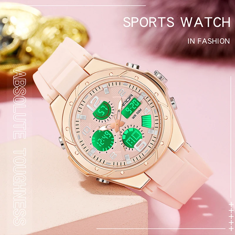 Luxo Rose Gold Mulheres Homens Relógios Digitais Moda Aço Inoxidável LED Relógio de pulso eletrônico À Prova D \'Água Sports Relógio reloj mujer