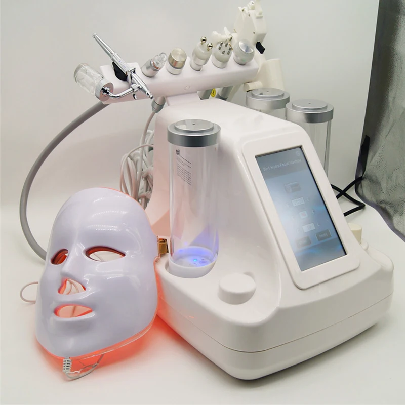 جهاز تجميل فقاعات صغير متعدد الوظائف S515B جهاز تنظيف عميق للبشرة بفقاعات صغيرة 8 في 1 فقاعات فائقة الصغر