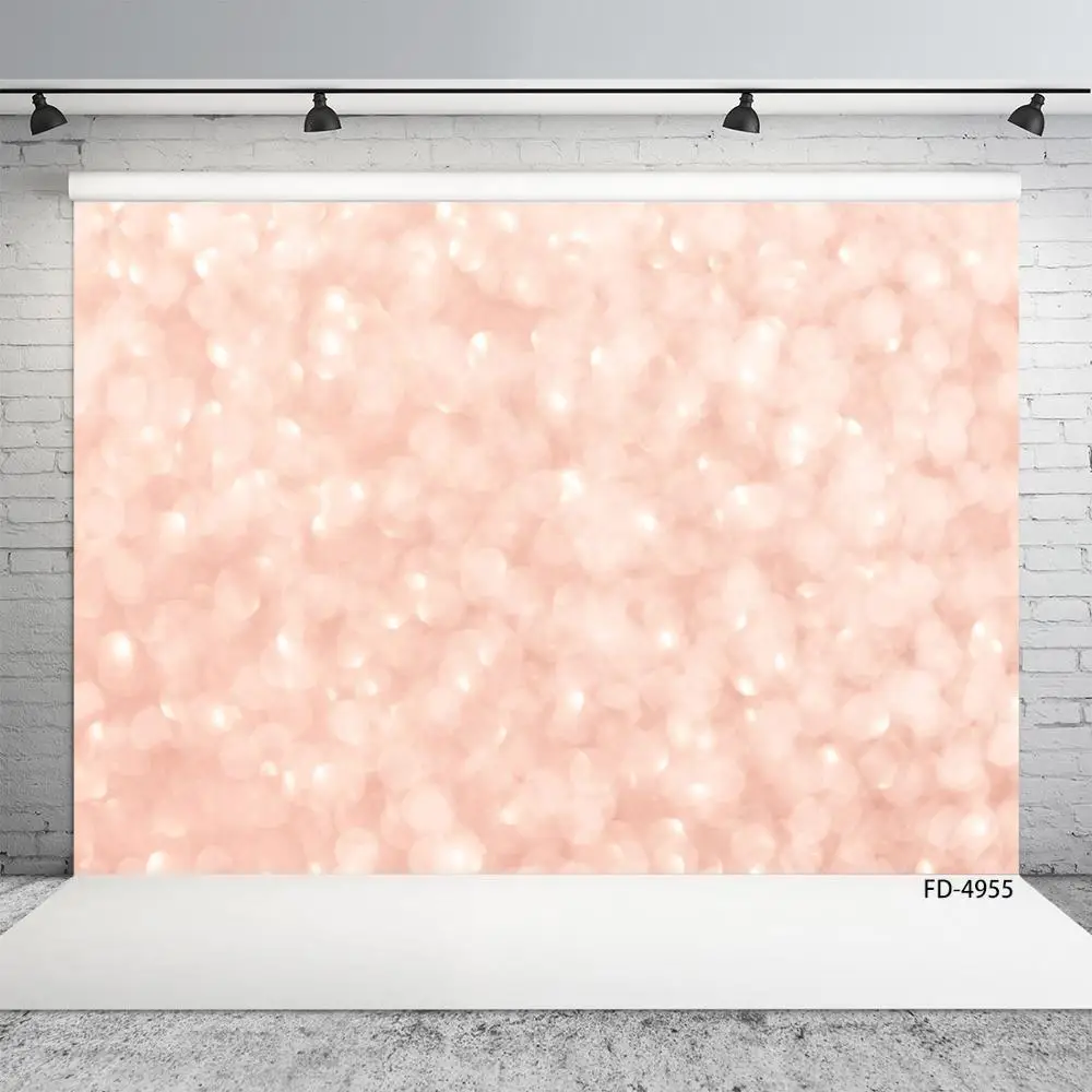 Shiny Pink Sparkles Photography Backdrop for Photo Studio Vinyl Background for Children Baby Party Portrait Photophone Photocall