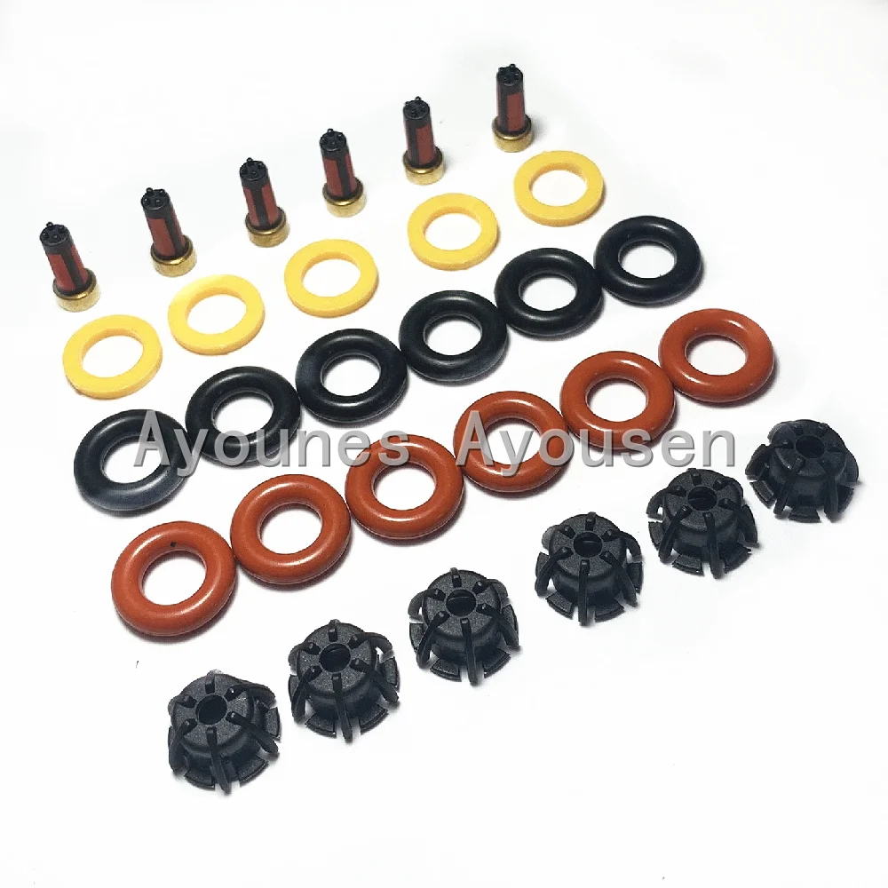 자동차 교체 AY-RK004 연료 인젝터 수리 키트, BMW E60 E39 520i 523i 525i 528i E36 328i E36, 0280150440 13641703819, 6 세트