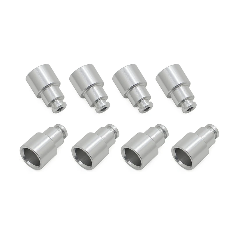 8Pcs Aluminum Alloy Fuel Injector Adapters Sealing Extenders Spacers for LS3 delphi 4.8 5.3 6.0 injector into a LS1 LS2