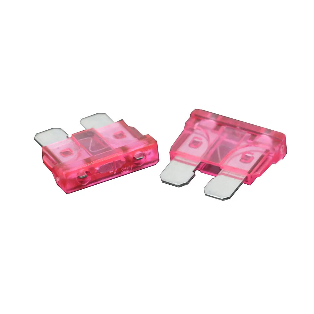 50PCS Medium Standard Blade Fuse Insert ZINC Pins 1A 2A 3A 5A 7.5A 10A 15A 20A 30A 40A 50A Refitted For Auto Car Truck