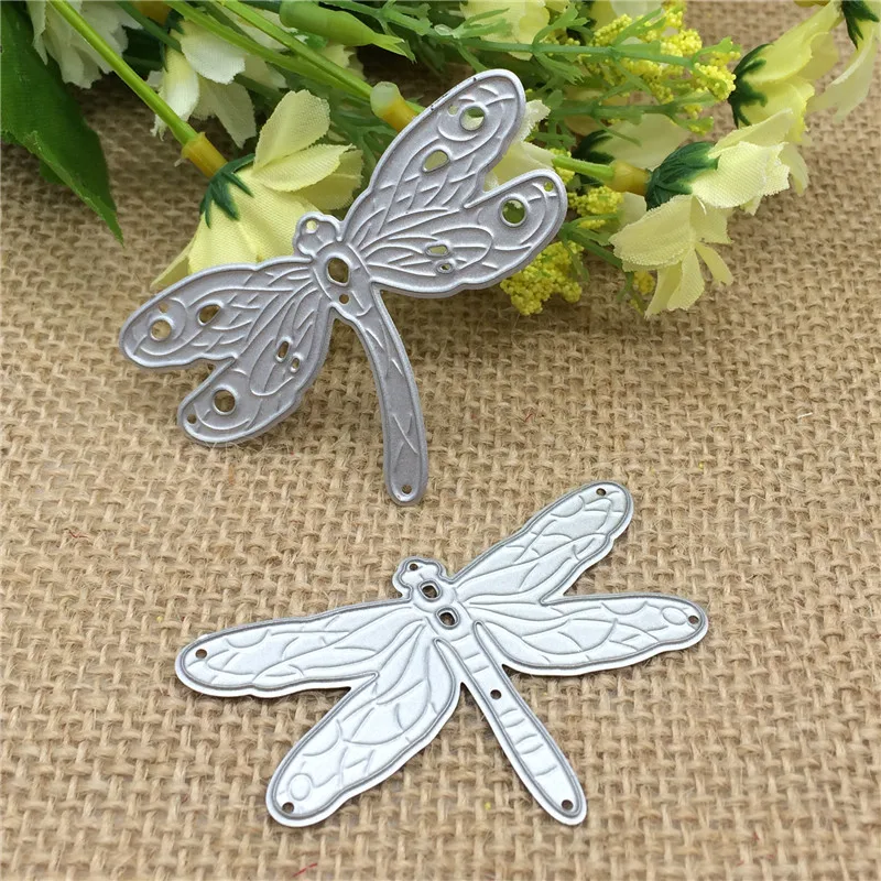 Dragonfly Metal Cutting die keychain shaker Heart Paper Key Chain Scrapbook Paper Craft Card Punch Art Knife Cutter