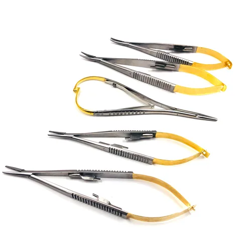 Imagen 2 del producto Agujas Castroviejo para implante de ortodoncia quirúrgico Dental, herramienta de 14cm y 16cm/recto/curvo para elegir el precio por 1 Uds.