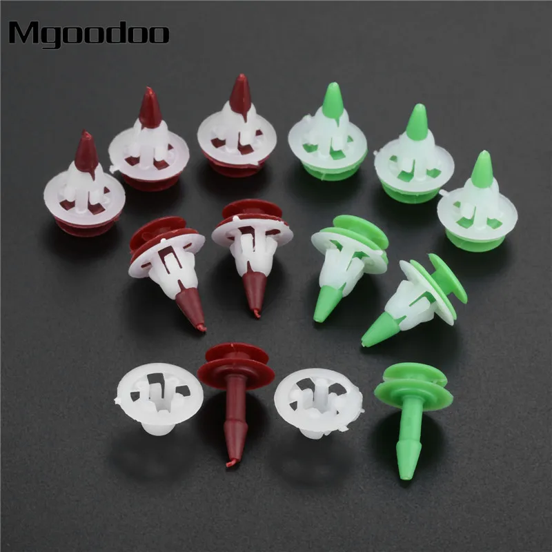 

50Pcs 10mm Auto Guard Plate Fastener Car Decorative Pin Car Door Plastic Rivet Fixed Clip Retainers For Nissan 17.5mm Diameter