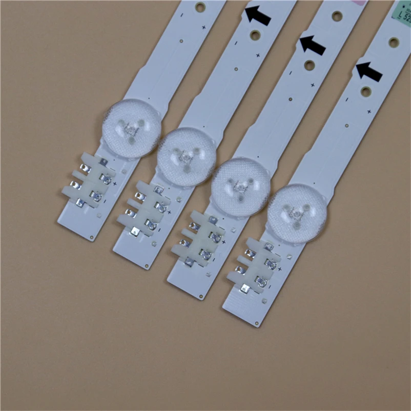 Bar Lampu LED TV 645Mm untuk Samsung UE32H5505AK UE32H5570AS UE32H5570SS UE32H6200AK Kit Strip Lampu Latar 7 Lensa Lampu LED 4 Band