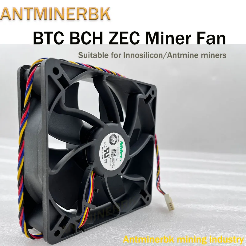 

BTC BCH ZEC Miner Fan 12cm 6000RPM Cooling Fan For Innosilicon A9 A8 Antminer S9 S9K L3 X3 Z11 Z9 B7 T9 T15 S11 S15 S17 T17 S9S