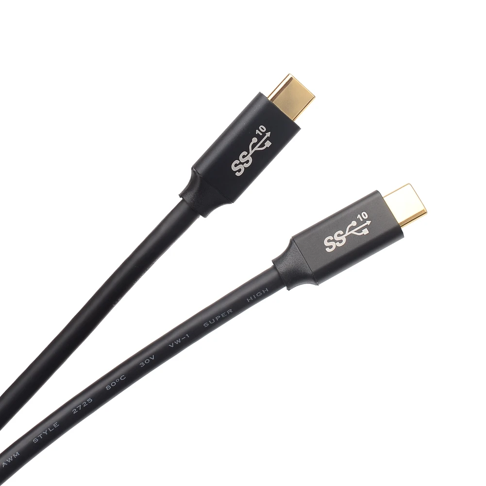 100W PD USB C ถึง C สาย USB 3.1 Gen2 10Gbps Type-C ชายชายสําหรับ MacBook Air iPad pro 2020 4K 0.5m 1m 2m 3m ตัวเลือก