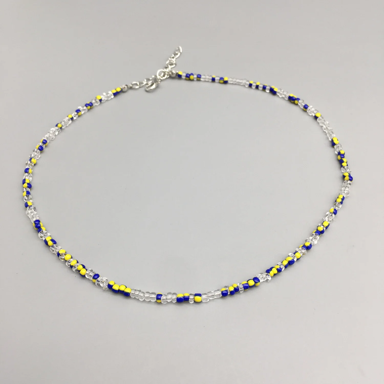 2021 New Spring Bohemia Handmade Colorful Beaded Chokers Necklace For Women Glass Bead Clavicle Chain Boho Beach Jewelry image 4