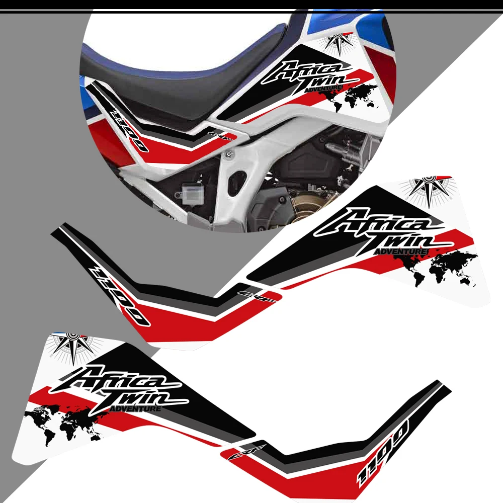 For Honda CRF1100 CRF 1100L L1 L2 Africa Twin Adventure Sport Wind Deflectors Visor Set Stickers Decal Kit Side Tank Pads 2020