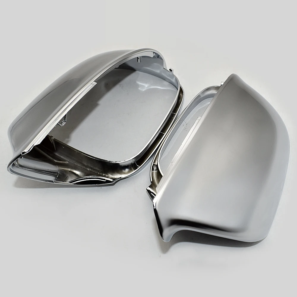 

For Audi Q5 8R Q7 4L SQ5 Chrome Side Mirror Cover Caps 2009 2010 2011 2012 2013 2014 2015 2016 Silver Matte