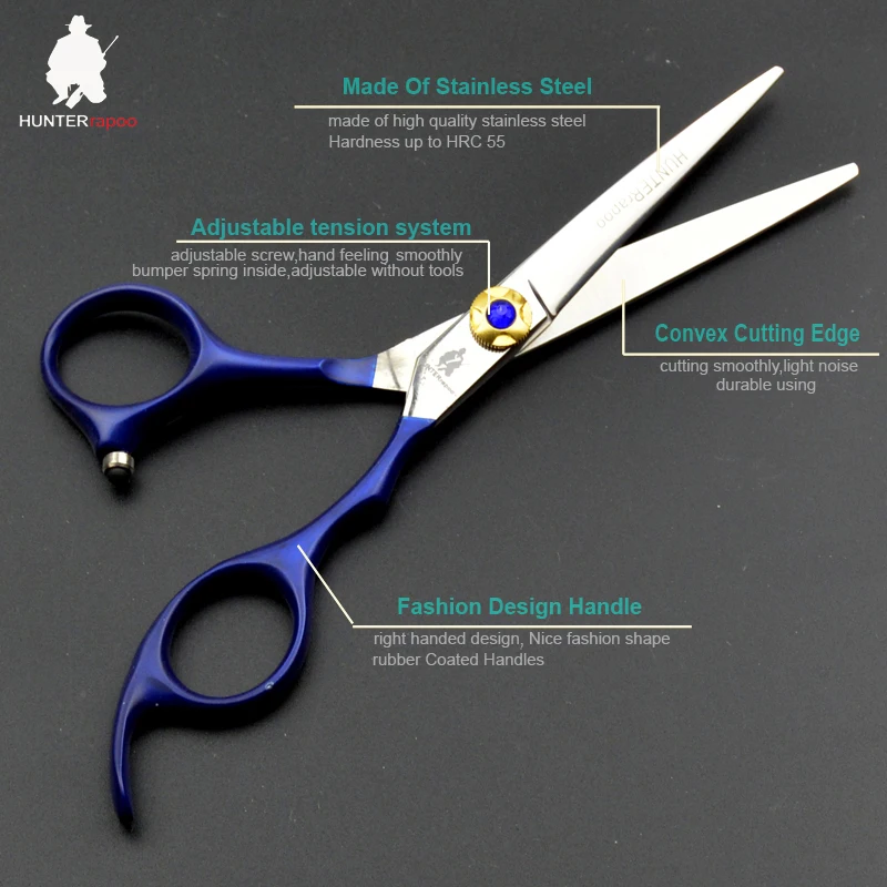 Taglio dei capelli Forbici Assottigliamento Cesoie Del Barbiere Kit In Acciaio Inox 6 Pollici 5.5 Per Ottenere Attrezzi Strigliatura E Tolettatura 30% di Sconto