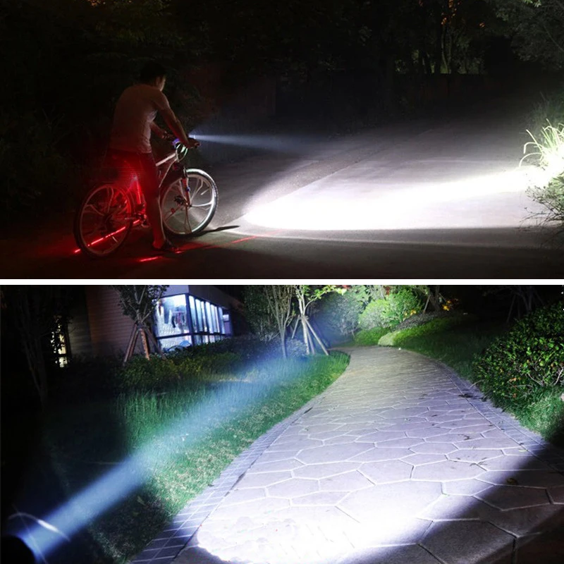 501B LED Tactical Light 500 Yards Rechargeable Hunting Flashlight Torch+Rifle Mount+Remote Switch+18650+Charger+Box