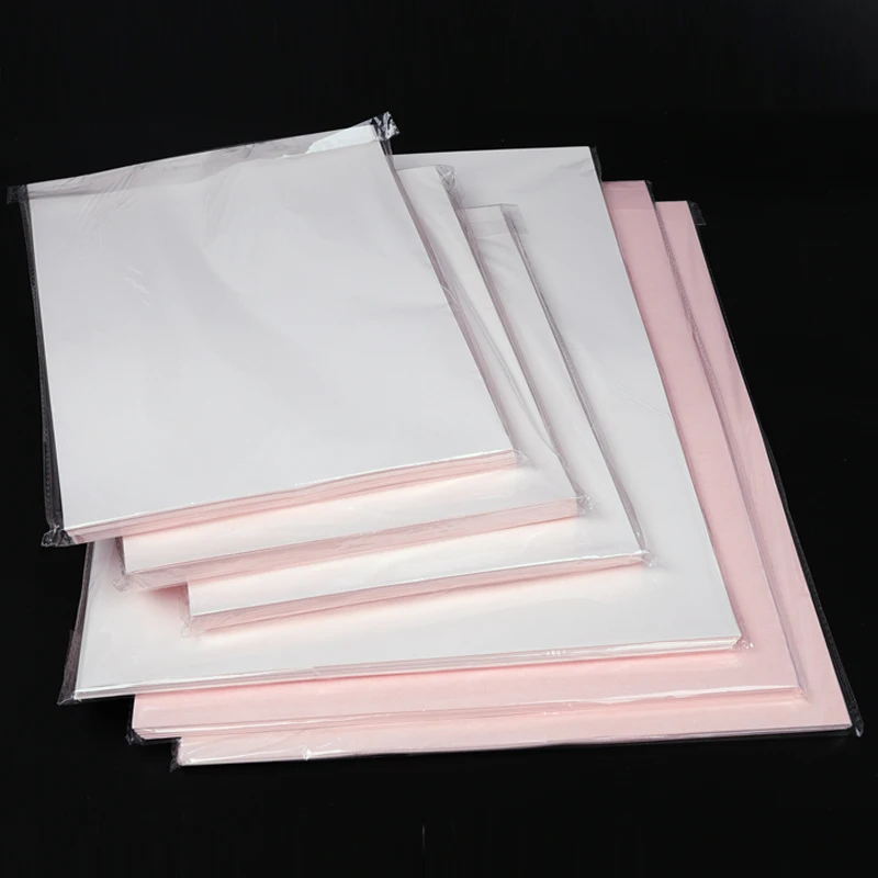 Papel de transferencia térmica por sublimación para camisetas de poliéster, 100 hojas, A3, A4, diseño de impresión para fundas de teléfono