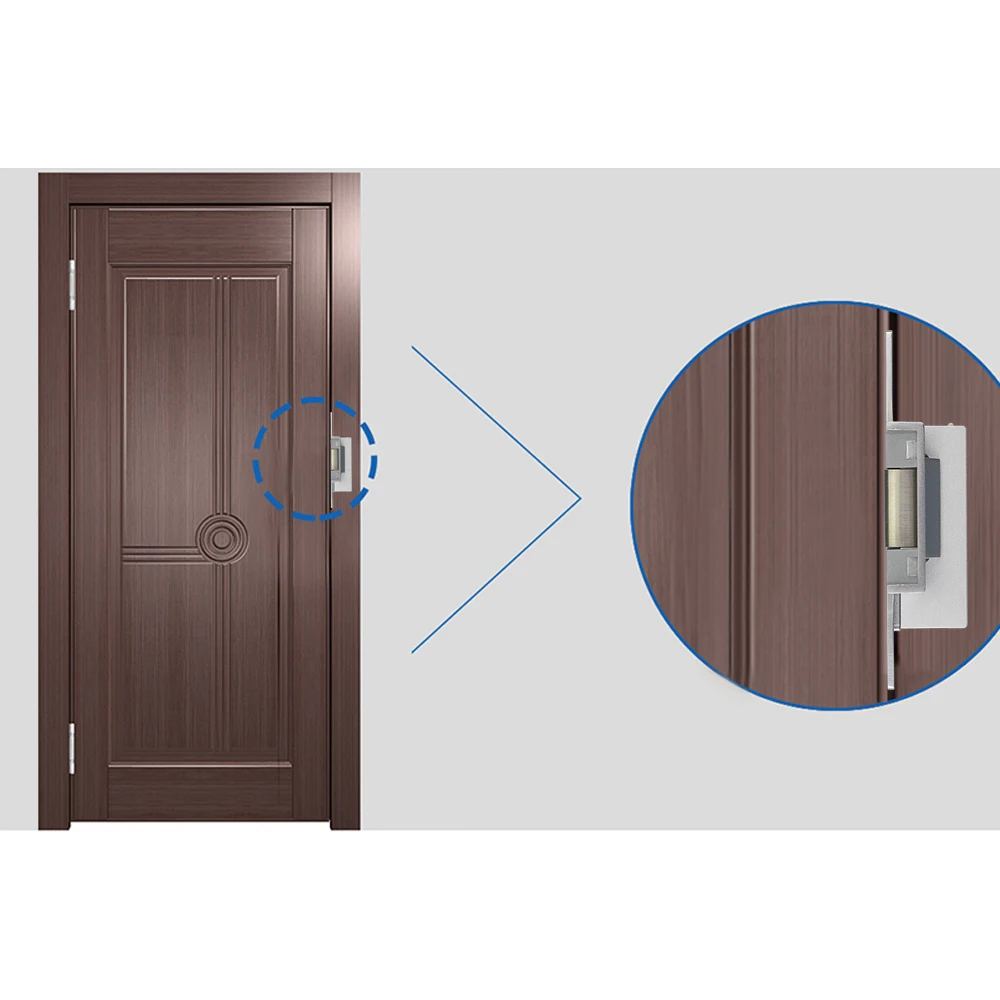 Nc/No Type Elektrische Bolt Lock Fail-Safe/Fail-Secure Elektronische Insteekslot Rvs Voor Rechts links Open Deur Toegangscontrole