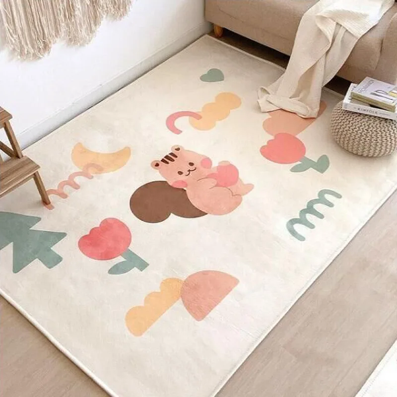 INS the New Baby – tapis d'écureuil rampant pour enfants, tapis de jeu pour le vent du nord, accessoires de photographie pour la maison