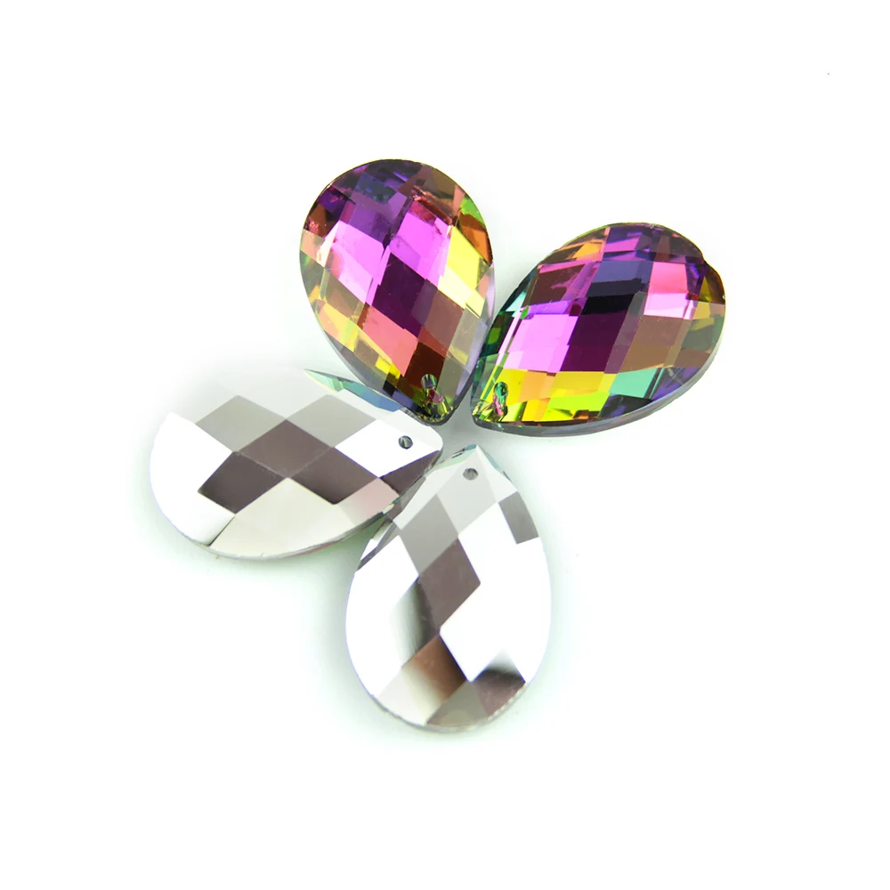 

38mm/50mm Rainbow Tear Drop Glass Crystal Prism DIY Pendant Chandelier Jewelry Lighting Part