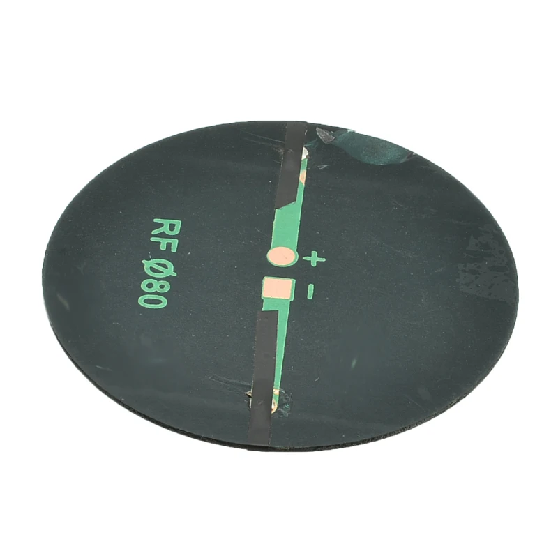 10/20/50pcs 6V 2W 70mA Solar Power 80MM DIY Mini Polycrystalline Silicon Solar Cell Module Circle Round Solar Panel Epoxy Board