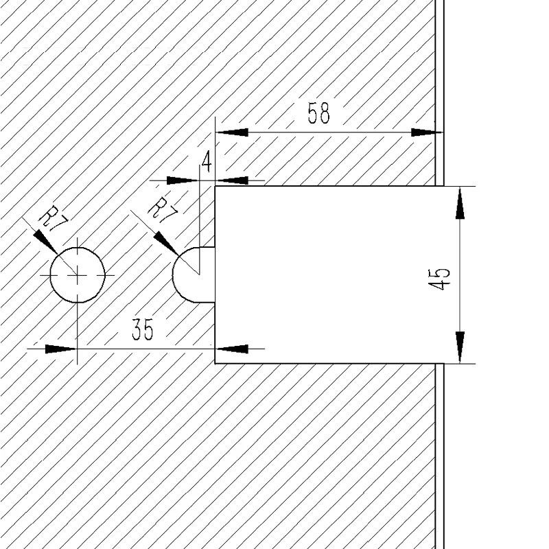 2Pcs Shiny Polished 304 Stainless Steel Cast Long Shower Encloure Frameless Glass Hinge 90 135 180 Degrees