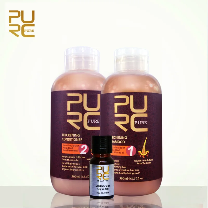 

Purc Hair Shampoo and Conditioner Set Hair Growth Scalp Treatment Anti Hair Loss Oil Prevents Premature Thinning for Men Women