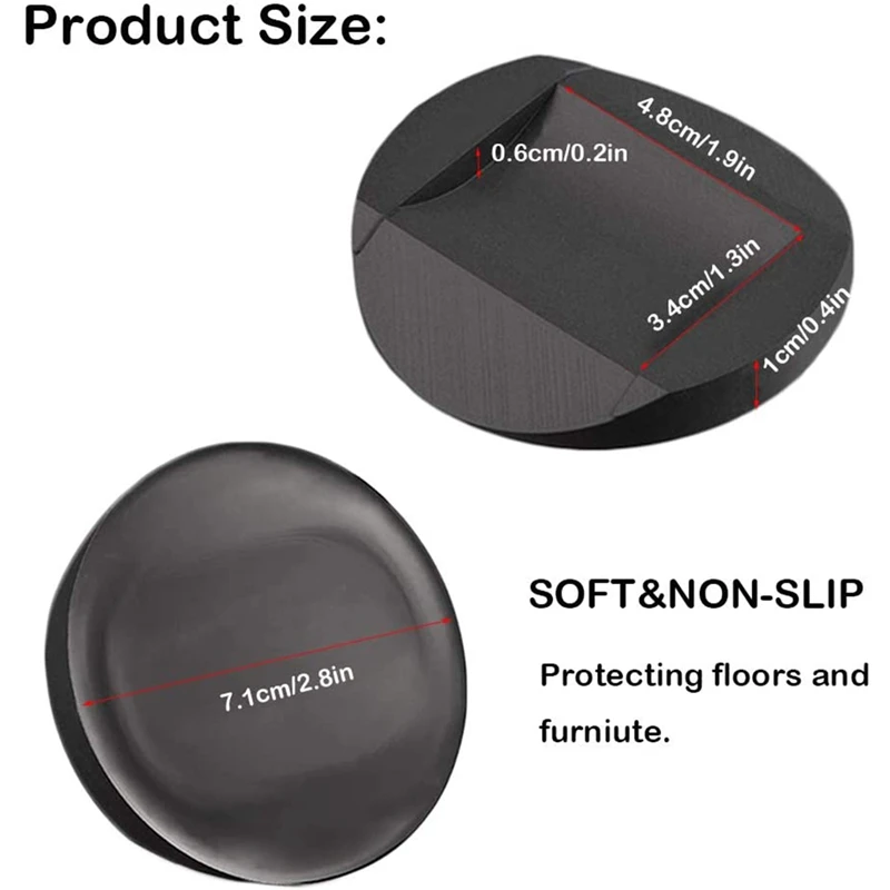 Borracha Móveis Coasters para Todos os Pisos e Rodas, Copos Móveis, Rolha Cama, Sofás Cama e Cadeiras