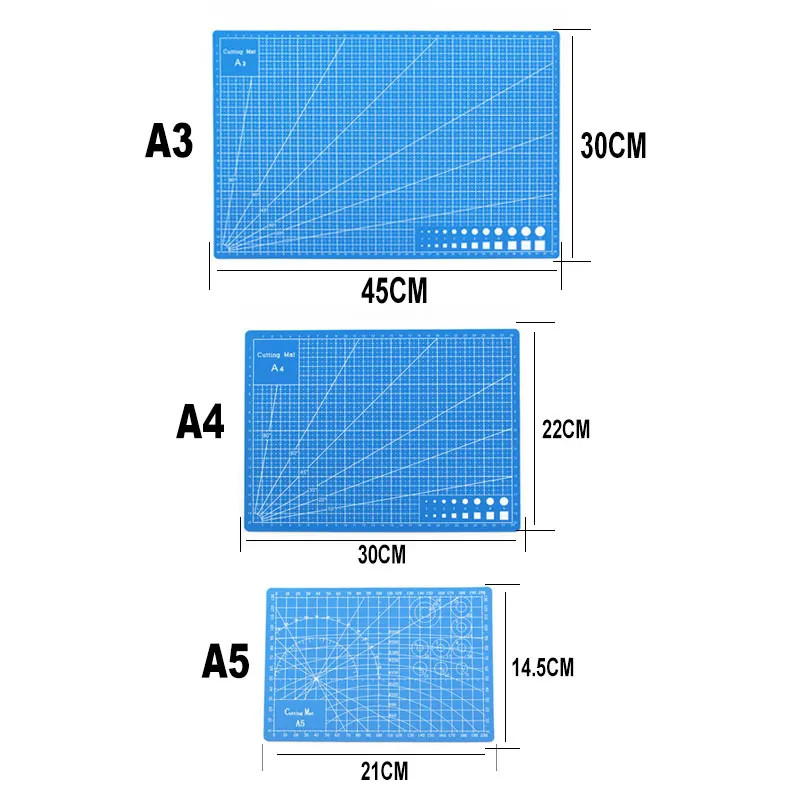 Коврик для резки A3, A4, A5, многофункциональная ПВХ, высокая эластичность, прочность