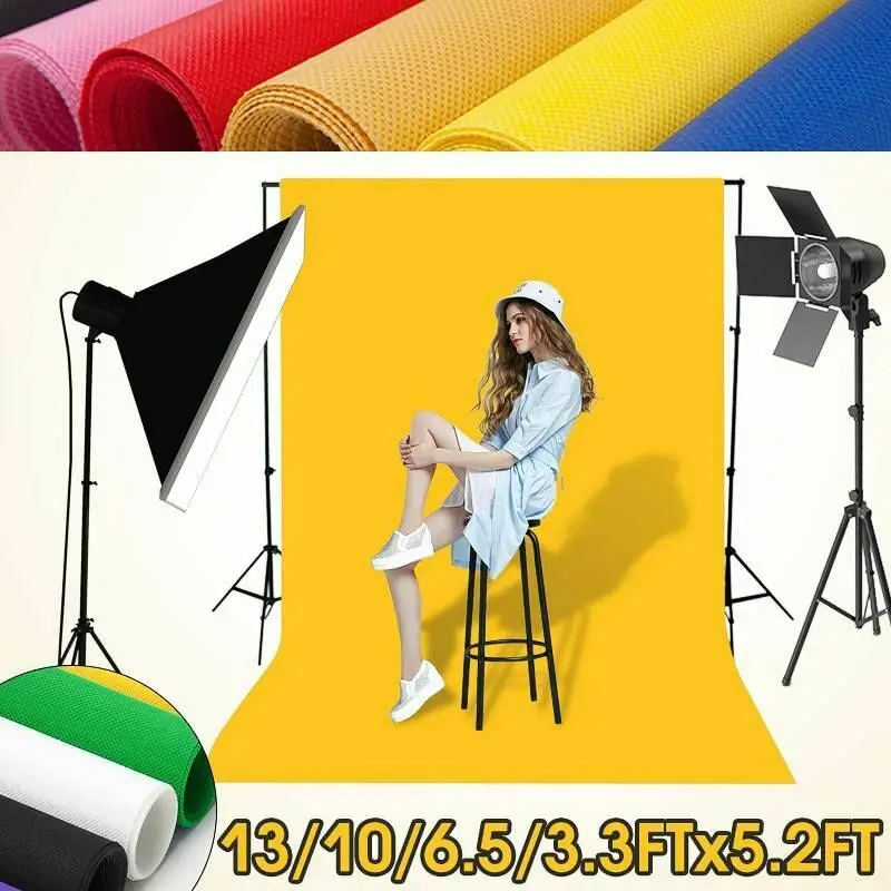 Photo Lighting Non Woven Screen Studio Photo Video Photography Background Kit Stand Backdrop Set Green Screen Photo Background